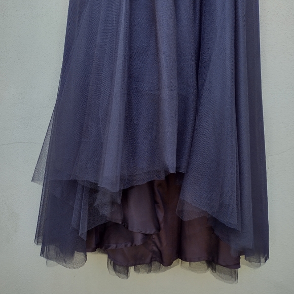 Gabriella Arango Couture Prom Bridesmaid Tulle Black and Nude lace Dress Size 6 - Picture 7 of 12